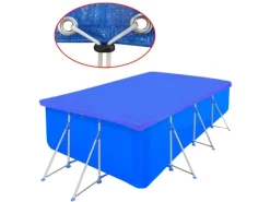 furnicato Pool Abdeckung|Poolabdeckung PE Rechteckig 90 g/qm 400x207 cm