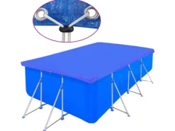 furnicato Pool Abdeckung|Poolabdeckungen 2 Stk. PE Rechteckig 90 g/m² 400x207 cm