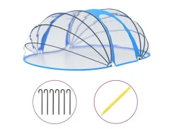 furnicato Poolüberdachung|Einbaupools|Pool-Kuppel Oval 530x410x205 cm
