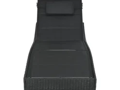 furnicato Sonnenliegen|Sonnenliege Poly Rattan und Textilene