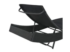 furnicato Sonnenliegen|Sonnenliege Poly Rattan und Textilene