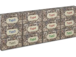 C-Ring-Gabione-Anbaukorb Typ 4 100 x 200 x 30 cm Maschenw 5 x 10 cm*Gabiona Best