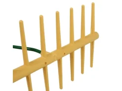 Doppelseitiger Gartenrechen aus Kunststoff mit 32 Zinken*Galaflor Outlet