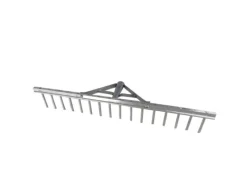 Galaflor Rechen|Besen|Gartenrechen aus Aluminium mit 16 Zinken