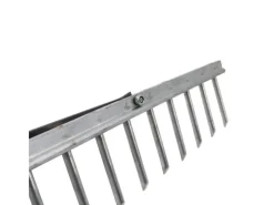 Galaflor Rechen|Besen|Gartenrechen aus Aluminium mit 16 Zinken