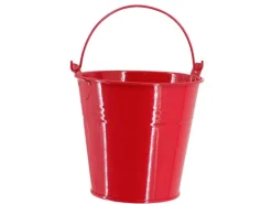 Kinder Galaflor Kinder-Gartengeräte|Kindereimer aus Metall mit 0,8 Liter in Rot
