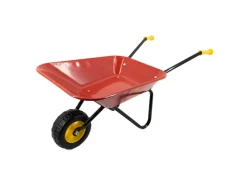 Kinderschubkarre aus Metall in Rot*Galaflor Online