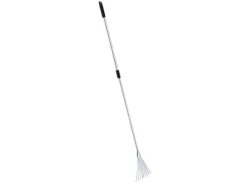 Galaflor Rechen|Gartenhandgeräte|Kleinfächerbesen mit Teleskopstiel