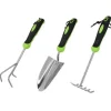 Galaflor Gartenhandgeräte|Kleingeräte Set aus Edelstahl mit Kunststoffgriff 3 Teile