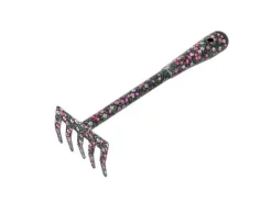 Galaflor Gartenhandgeräte|Kleingeräte Set Blumenmotiv mit Blumenkelle Handrechen Handgrubber