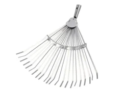 Galaflor Besen|Laubbesen aus Stahl 22 Zinken Feststehend 46 cm