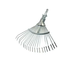 Laubbesen aus Verzinktem Metall 22 Zinken Verstellbar 27 bis 50 cm*Galaflor New