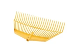 Galaflor Rechen|Laubrechen mit Laubhand aus Kunststoff 26 Zinken Feststehend 60 cm