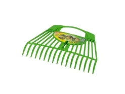 Galaflor Rechen|Laubrechen mit Laubhand aus Kunststoff 26 Zinken Feststehend 60 cm