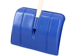 Schneeschaufel für Kinder in Blau mit Holzstiel*Galaflor