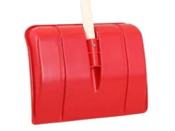 Schneeschaufel für Kinder in Rot mit Holzstiel*Galaflor