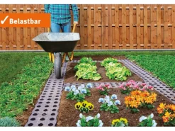 Garantia Weitere Gartenhelfer|Beetplatte Maxi 70 cm x 24 cm x 2,5 cm  4-er Set
