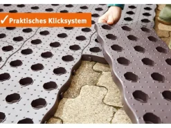 Garantia Weitere Gartenhelfer|Beetplatte Maxi 70 cm x 24 cm x 2,5 cm  4-er Set