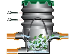 Erdfeinfilter extern zum unterirdischen Einbau*Garantia Clearance