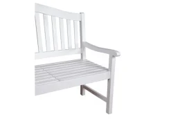 Bank Singapur 62 cm x 104 cm x 150 cm Weiß FSC®*Garden Pleasure Best