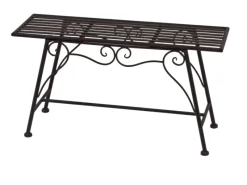 Garden Pleasure Gartenbänke|Blumenbank Lorin 27 cm x 45 cm x 83 cm Schwarz-Braun