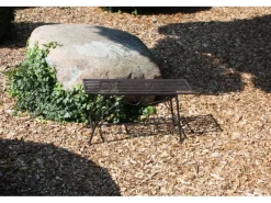 Garden Pleasure Gartenbänke|Blumenbank Lorin 27 cm x 45 cm x 83 cm Schwarz-Braun