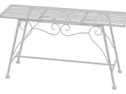 Garden Pleasure Gartenbänke|Blumenbank Lorin 27 cm x 45 cm x 83 cm Antik-Weiß