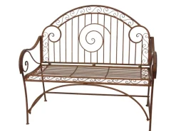 Garden Pleasure Gartenbänke|Gartenbank Camerron 44 cm x 105 cm x 45 cm Rot-Braun