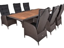 Gartenmöbel-Set Set-01 Braga 7-teilig Weidengrau FSC®*Garden Pleasure