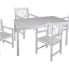Garden Pleasure Gartenmöbel-Sets|Gartenmöbel-Set Malmö 5-teilig Weiß FSC®