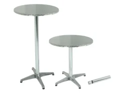 Gartentisch Rund Silber Ø 60 cm*Garden Pleasure Clearance