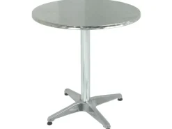 Gartentisch Rund Silber Ø 60 cm*Garden Pleasure Clearance