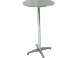 Gartentisch Rund Silber Ø 60 cm*Garden Pleasure Clearance