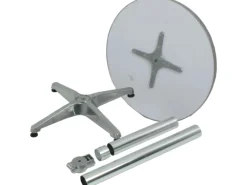 Gartentisch Rund Silber Ø 60 cm*Garden Pleasure Clearance