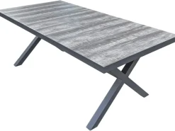 Gartentisch ausziehbar Dunkelgrau 100 cm x 260 cm*Garden Pleasure Hot