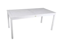 Garden Pleasure Gartentische|Gartentisch MALMÖ Rechteckig Weiß 80 cm x 165 cm