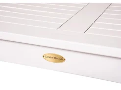 Garden Pleasure Gartentische|Gartentisch MALMÖ Rechteckig Weiß 80 cm x 165 cm