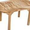 Gartentisch AMBON Oval Teak 45 cm x 90 cm*Garden Pleasure Outlet