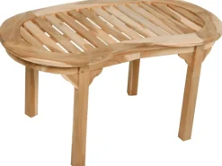 Gartentisch AMBON Oval Teak 45 cm x 90 cm*Garden Pleasure Outlet