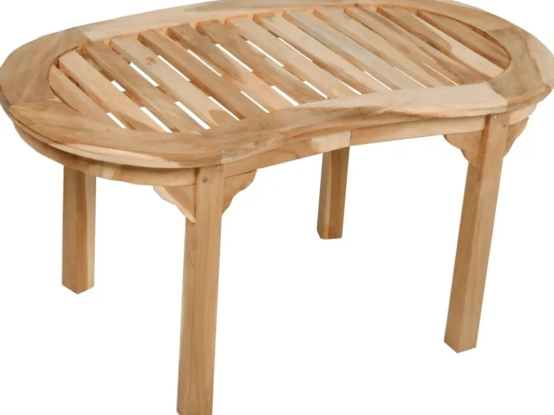 Gartentisch AMBON Oval Teak 45 cm x 90 cm*Garden Pleasure Outlet