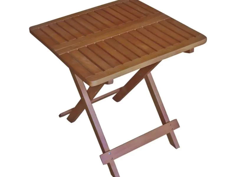 Garden Pleasure Gartentische|Klapptisch CLEVELAND Rechteckig Braun 50 cm x 50 cm