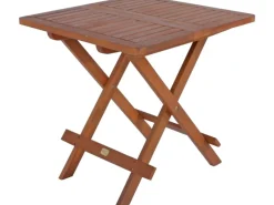 Garden Pleasure Gartentische|Klapptisch CLEVELAND Rechteckig Braun 50 cm x 50 cm