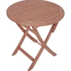 Garden Pleasure Gartentische|Klapptisch Stockholm Rund Braun Ø 70 cm