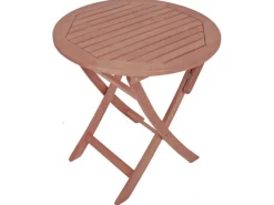 Garden Pleasure Gartentische|Klapptisch Stockholm Rund Braun Ø 70 cm