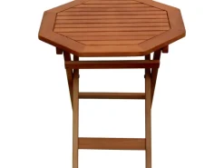 Klapptisch MAYFIELD Achteckig Braun 46,5 cm x 46,5 cm*Garden Pleasure Clearance