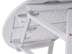 Klapptisch MESA Rund Weiß 50 cm x 50 cm*Garden Pleasure New