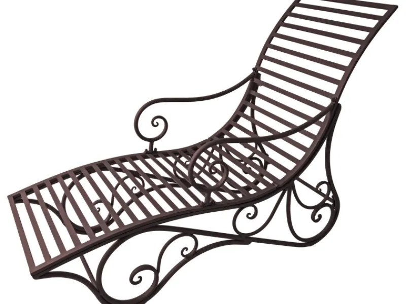 Liegebank Kuwa Dunkelbraun*Garden Pleasure Outlet