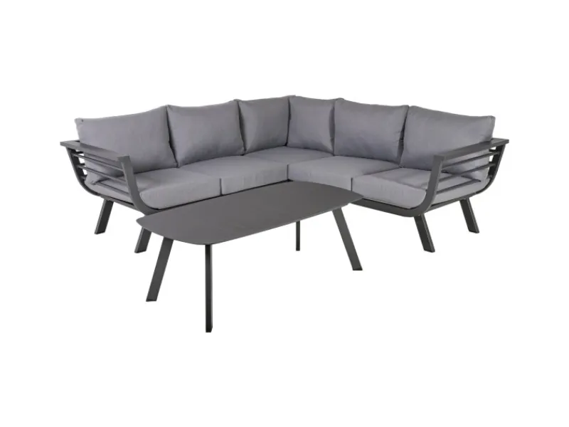 Lounge-Gruppe Aurelia Grau*Garden Pleasure Discount