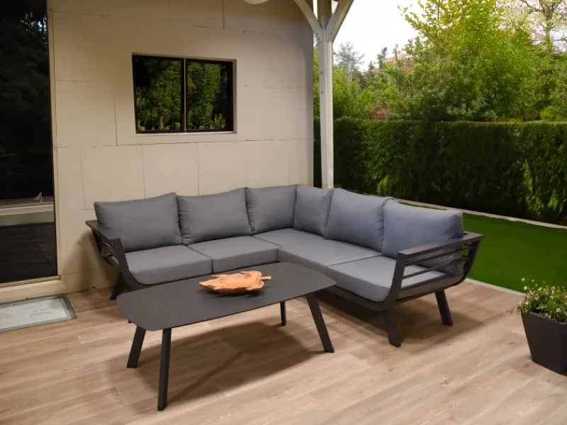 Lounge-Gruppe Aurelia Grau*Garden Pleasure Discount