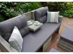 Lounge-Sofa Valletta 180 cm x 86 cm x 133 cm Grau*Garden Pleasure Hot